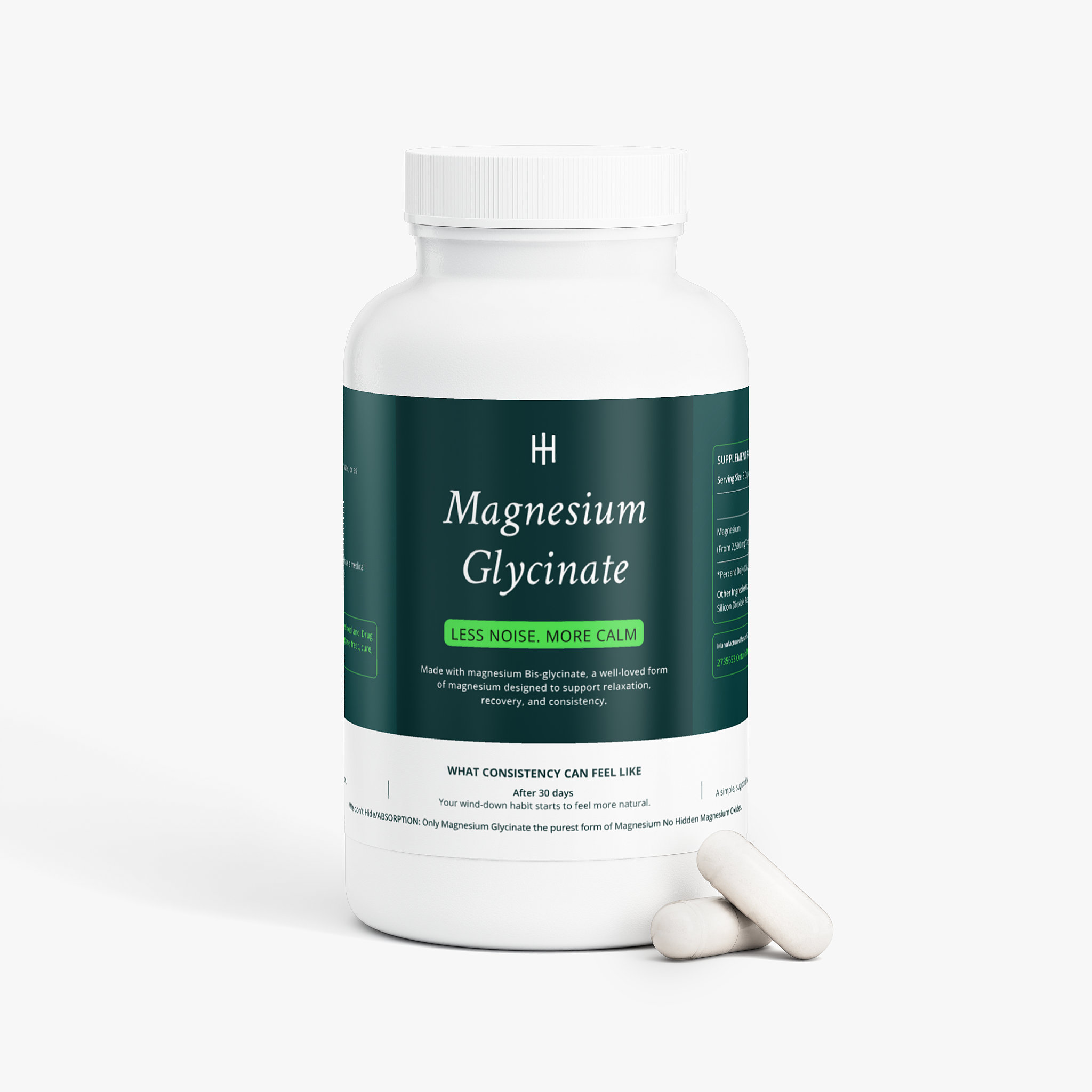 HiHealthify Magnesium Glycinate packaging artwork created by Dhaval Patel